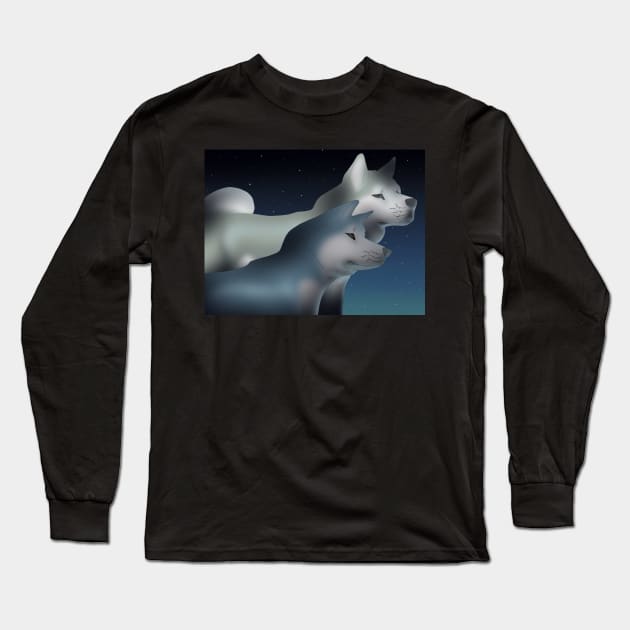 Silver Fang Legend Long Sleeve T-Shirt by panther-star